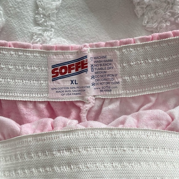 ✨3/10$ NWOT Soffe Pink and White Tie-Dye Athletic Shorts - Picture 3 of 3